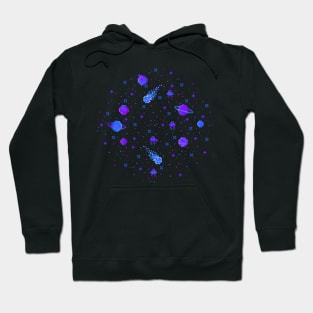 Pixelated Space Hoodie